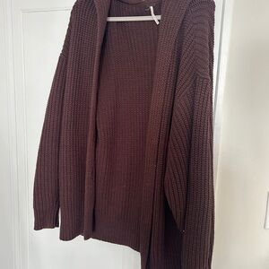 Free People Chocolate Knit Sweater